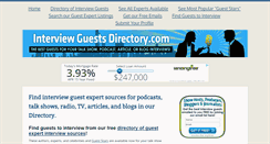 Desktop Screenshot of interviewguestsdirectory.com